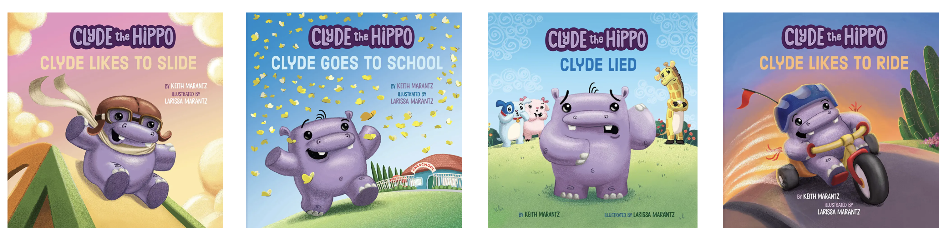 Meet the Clyde the Hippo Series by Keith and Larissa Marantz and Learning about Writing a Series ~ by Mira Reisberg