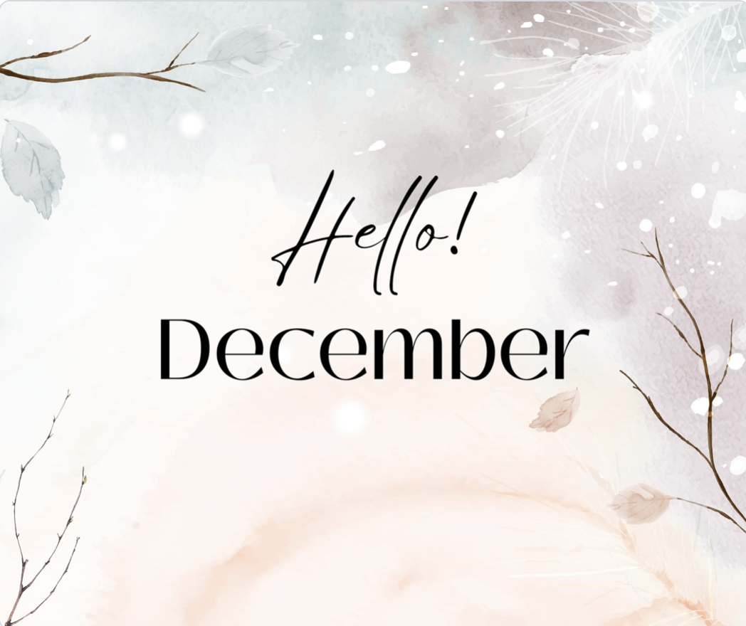 IT’S ALL ABOUT . . . DREAMING OF IDEAS IN DECEMBER!