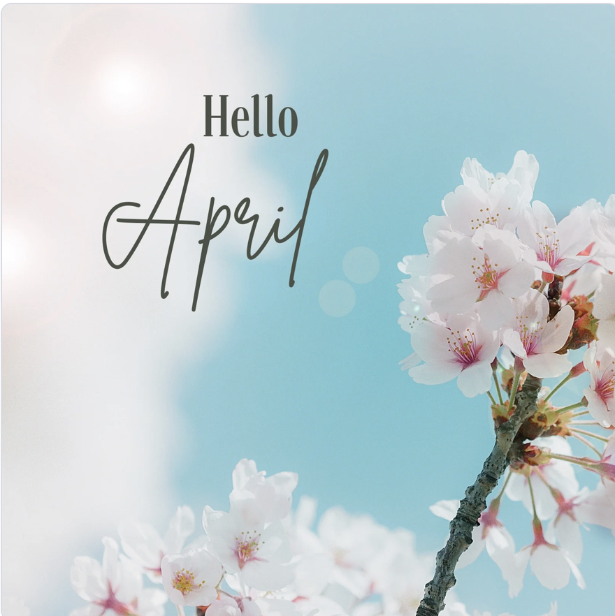 IT’S ALL ABOUT . . . ARRANGING IDEAS IN APRIL!