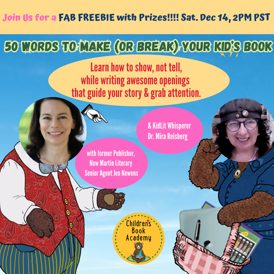 Free Workshop: 50 First Words to Make or Break your Kid's Book