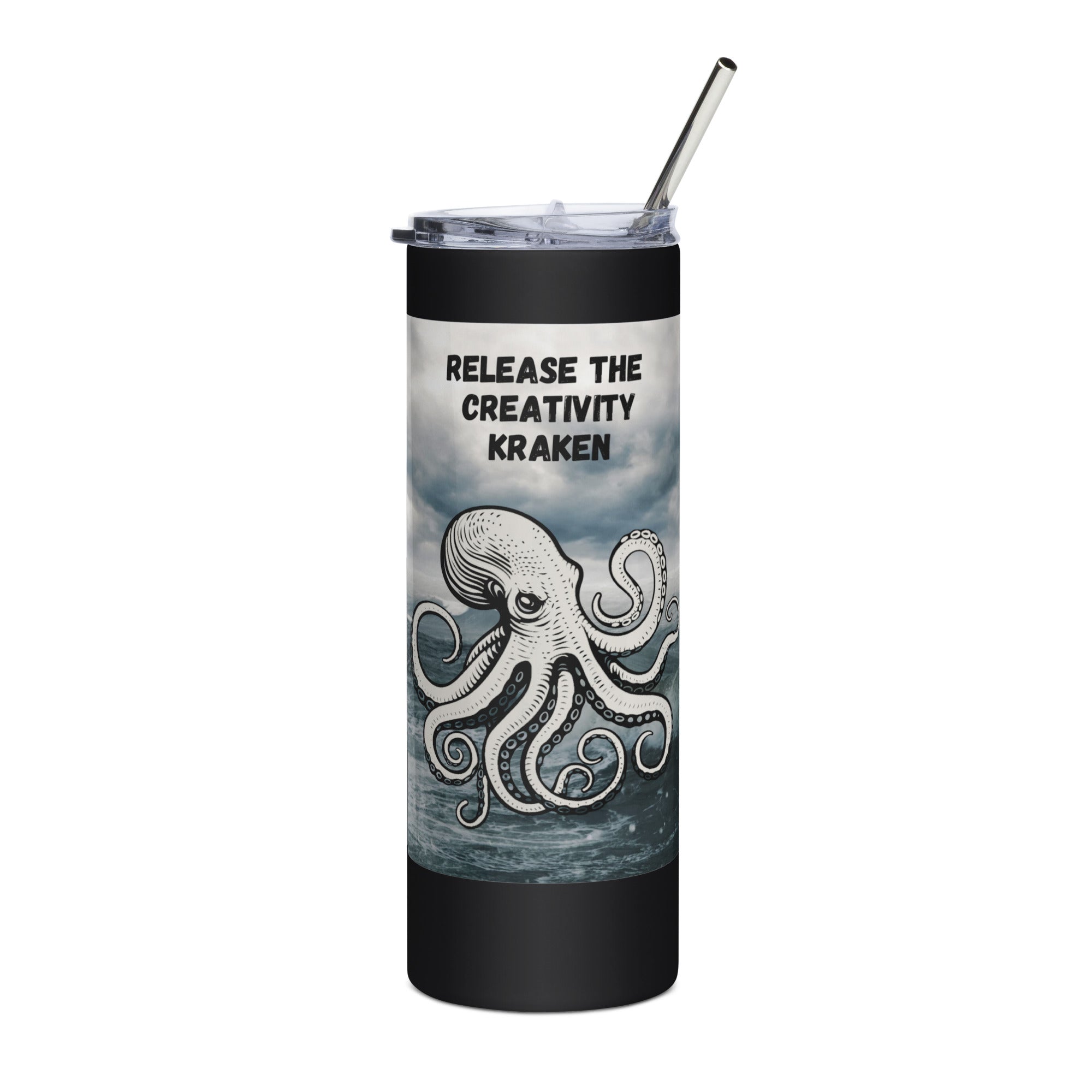 Release the Creativity Kraken Stainless Steel Tumbler