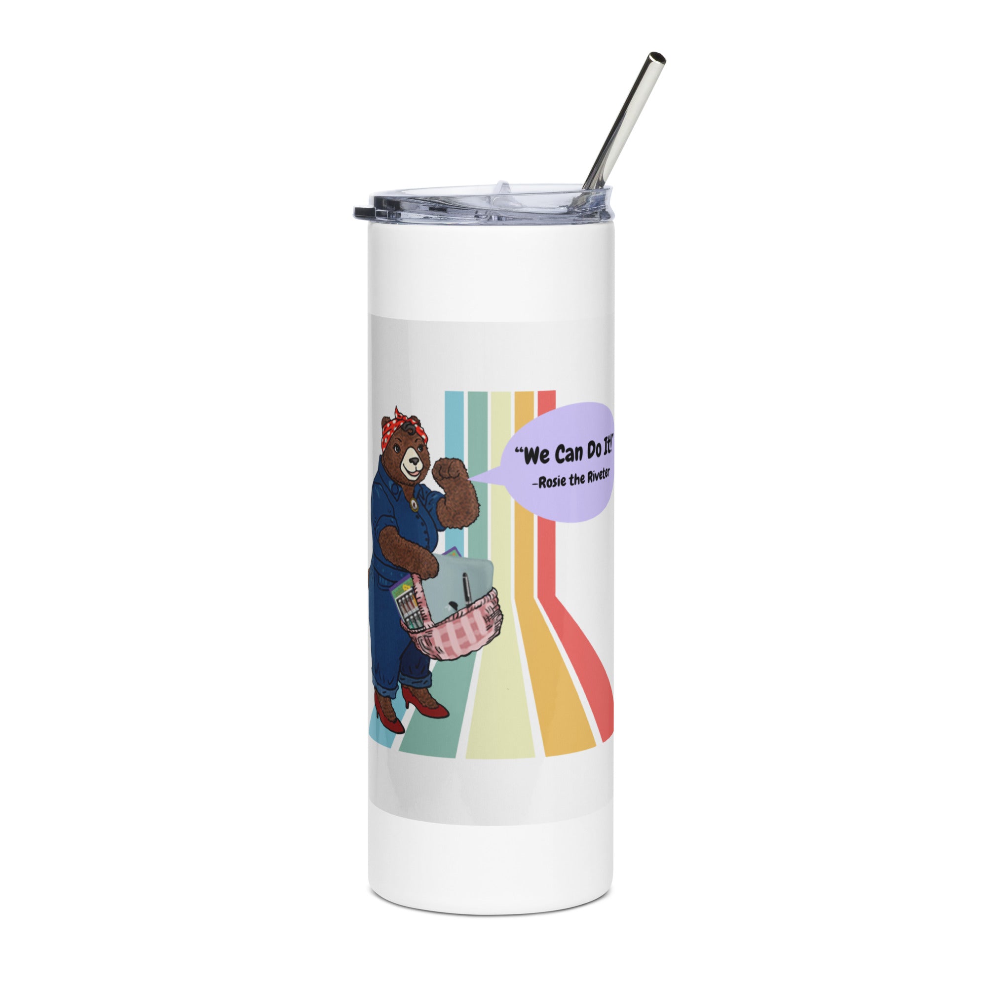 "We Can Do It!" Stainless Steel Tumbler