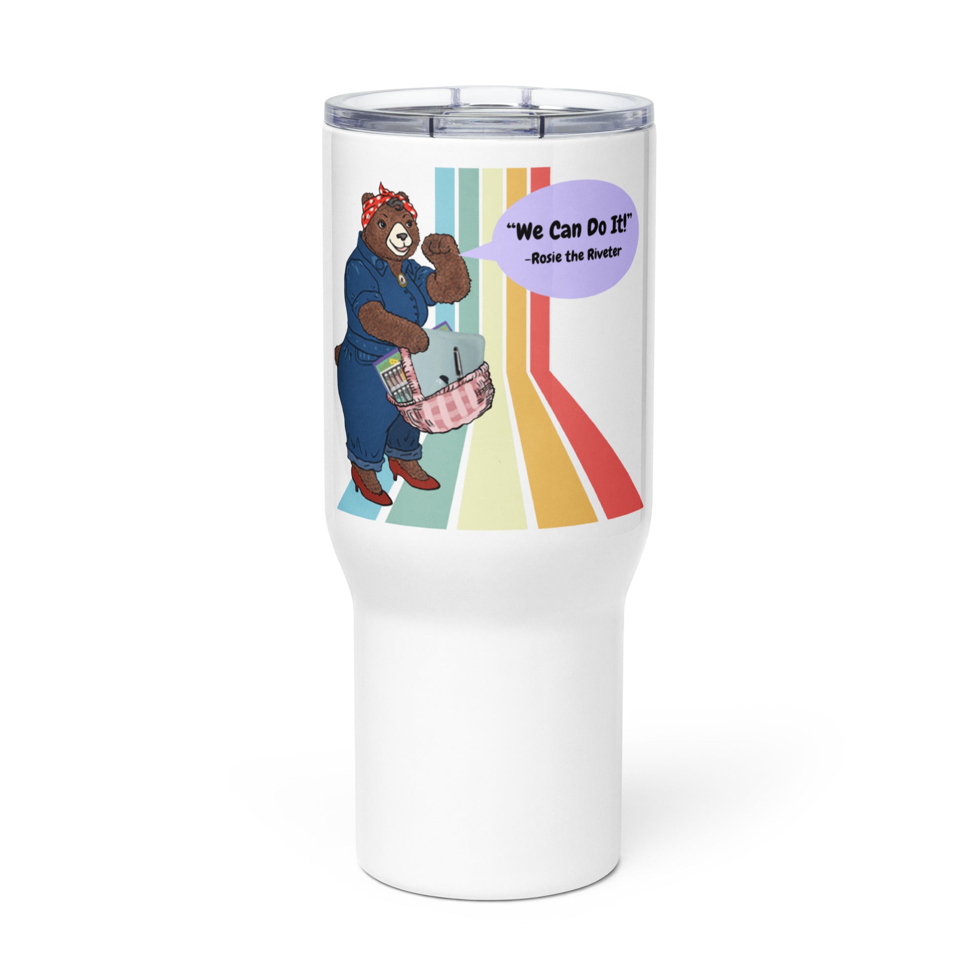 Stainless Steel Travel Mug with Handle